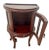 Chippendale 1950s China Cabinet Demilune Half Moon Shape Curio Display, Lighted, Beveled Glass 1a For Sale - Image 3 of 13
