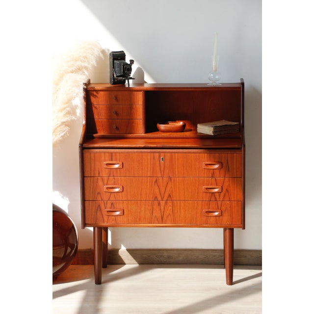 Vintage Danish Teak Secretary, 1960s For Sale - Image 11 of 18