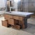 Mass concrete and oak kitchen island by baka studio limited edition dimensions: d 90 x w 200 x h 100 cm materials:...