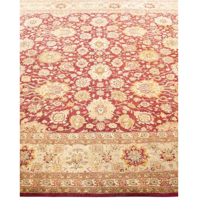 Solo Rugs Mogul, One-of-a-Kind Hand-Knotted Area Rug in Orange, 6' 1" x 9' 7" For Sale - Image 4 of 8