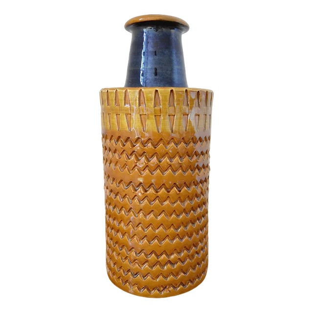 Italian Ceramic Vase by Aldo Londi for Bitossi, 1970s For Sale