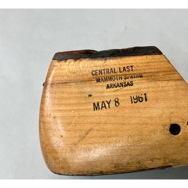 Vintage Mid Century Wood Shoe Mold For Sale - Image 4 of 6