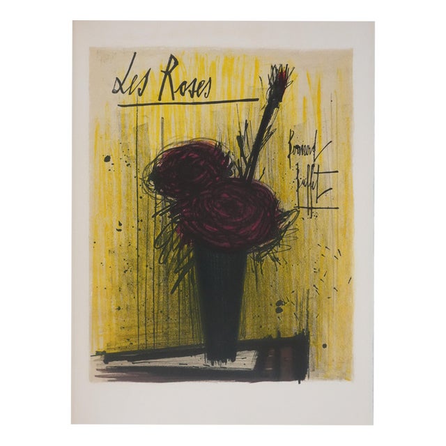 Bernard Buffet, Roses, Lithograph For Sale