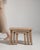 Set of Three Oak Brutalist Nesting Tables, Antique, France, Circa 1970 For Sale - Image 12 of 13