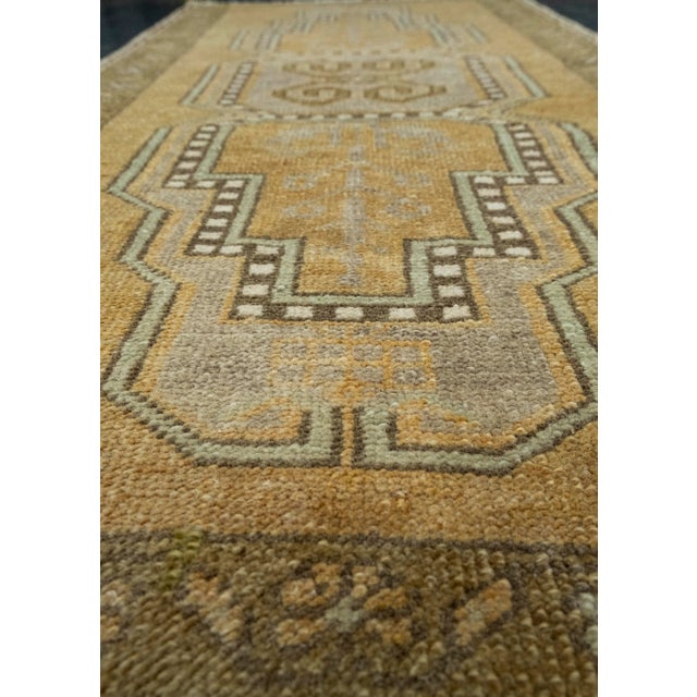 Early 21st Century Turkish Mini Rug Oriental Hand Knotted Vintage Rug 1'8" x 3'3" #16253 For Sale - Image 5 of 8