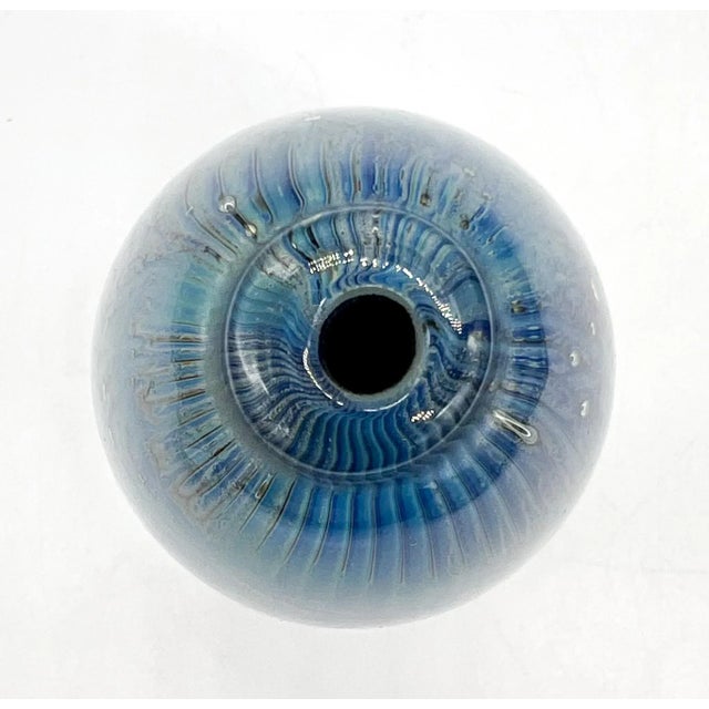 1990's Robert Burch Signed Handblown Art Glass Bud Vase For Sale In Houston - Image 6 of 11