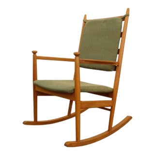 Vintage Danish Modern Rocking Chair For Sale