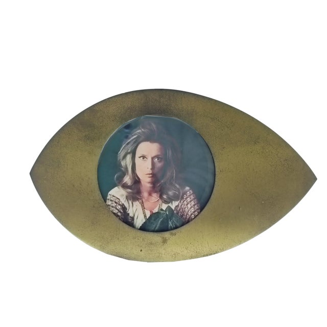 Mid-Century Modern Brass Ellisse Photo Frame from Gabriella Crespi, Italy, 1970s For Sale - Image 3 of 6