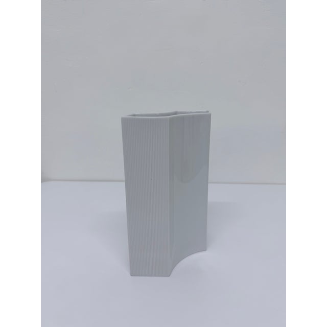Contemporary Sami Wirkkala Bisque Porcelain Vase for Rosenthal Studio-Line, Germany 1980s For Sale - Image 3 of 13