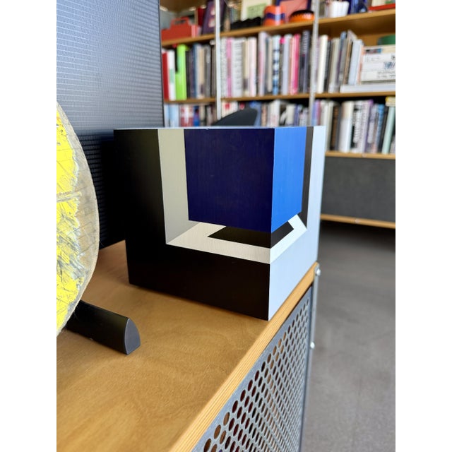 1990s Vintage XL Frank Grimaldi "SeeTheCube" Signed Original Op Art Sculpture For Sale - Image 5 of 15