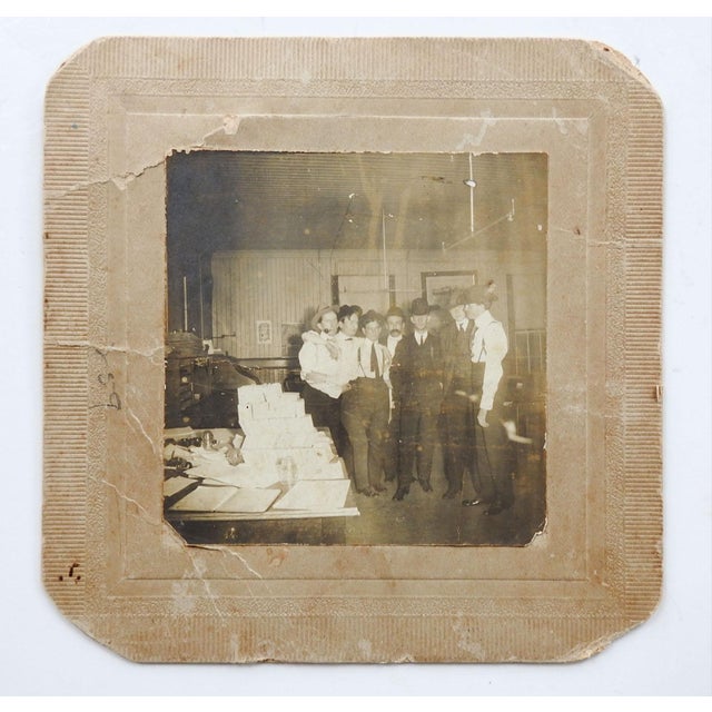 Portraiture Vintage Antique Photograph Telegraph Telephone Office Workmates For Sale - Image 3 of 3