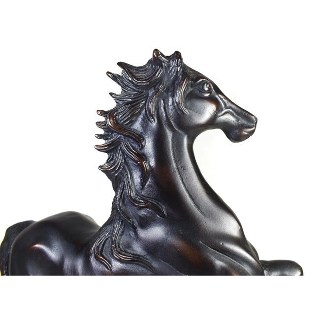 Black Bronze Horse Figurine Model For Sale - Image 8 of 12