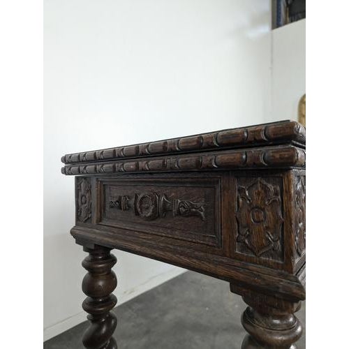 Louis XIII Oak Gaming Table For Sale - Image 8 of 10