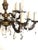 Gold Vintage French Brass and Lead Crystal Chandelier, 1950s For Sale - Image 8 of 14