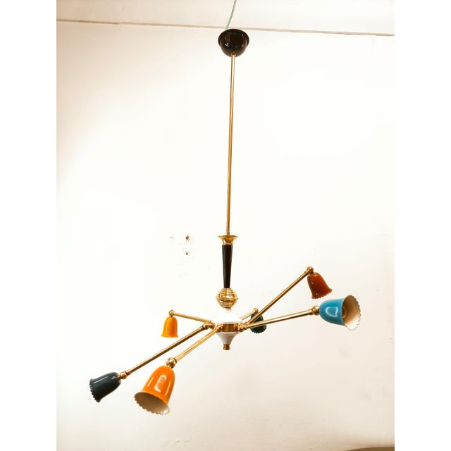 Mid-Century Sputnik 6-Light Ceiling Pendant For Sale - Image 18 of 18