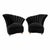 Blue Mid Century Modern Fan Back Lounge Chairs For Sale - Image 8 of 11