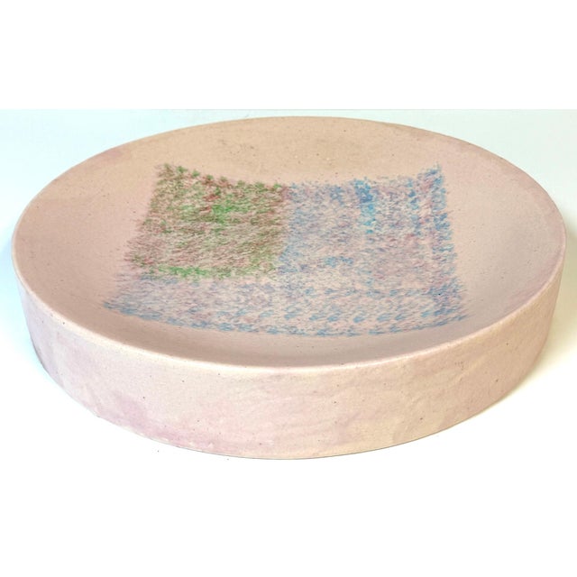 Guido Gambone Monumental Abstract Studio Pottery Bowl/ Charger, Italy For Sale - Image 10 of 14