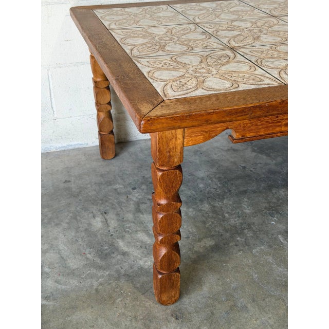 Oak Tiles Coffee Table Danish Mid-Century Modern 1960s For Sale - Image 4 of 11