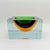 Goldenrod Large Square Ashtray or Catchall in Murano Glass attributed to Flavio Poli for Seguso, 1960s For Sale - Image 8 of 8