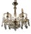 Clear Crystal and Glass Light Fixture, 1970s For Sale