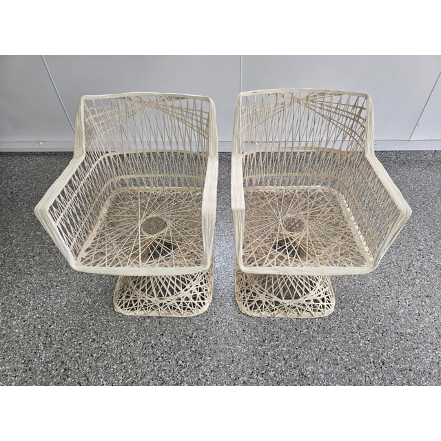 1960s Mid 20th Century Russell Woodard Inspired Spun Fiberglass Chairs - A Set For Sale - Image 5 of 6