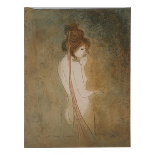 Bernard Charoy, Dominique with the Ribbon, Lithograph For Sale