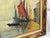 Early 20th Century Original Framed Oil Painting on Canvas 'Seaside Dock' Attributed to Louise Minert Kelly (American 1876-1945) For Sale - Image 12 of 17