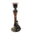 A stunning example of sculptural silver-clad art glass by renowned artist David Barak. This candlestick holder features an...