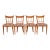 Antique Italian Regency Fruitwood Inlaid Marquetry Dining Chairs, Set of Four For Sale