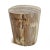 Modern Vintage Petrified Wood Stump Side Table For Sale - Image 3 of 6