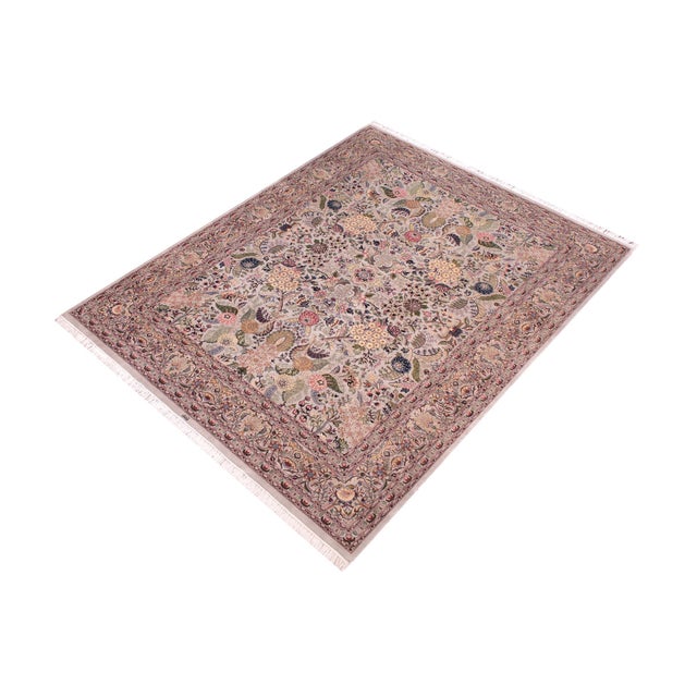 Designed with mesmerizing intricacy and gorgeous color palette, this hand-knotted masterpiece demonstrates the beauty and...