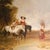 Figurative “Crossing the Ford,” 19th Century English Landscape Painting With Horses, After Callcott For Sale - Image 3 of 15