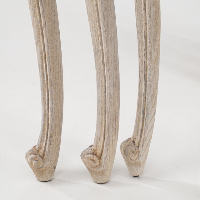 French 20th Century French Set Of Three Oak Nesting Tables For Sale - Image 3 of 12