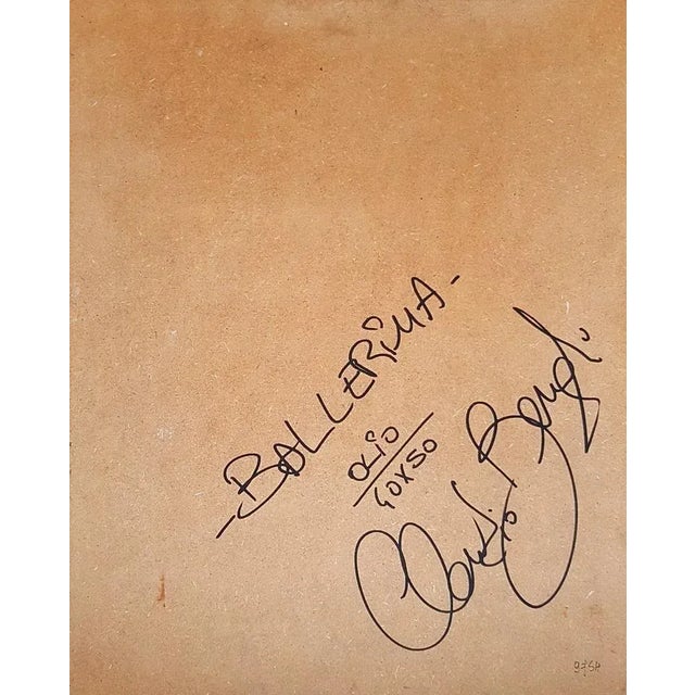 Ballerina is a touching original oil painting on panel realized by the contemporary Italian artist Claudio Benghi. Title,...