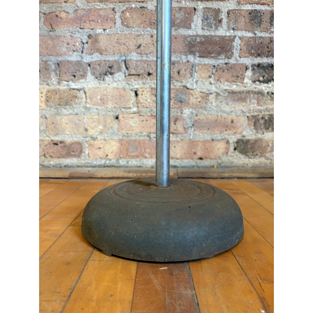 Mid 20th Century Rustic Hand-Painted Wooden "Lunch" Sign on Cast Iron Stand For Sale In Chicago - Image 6 of 13