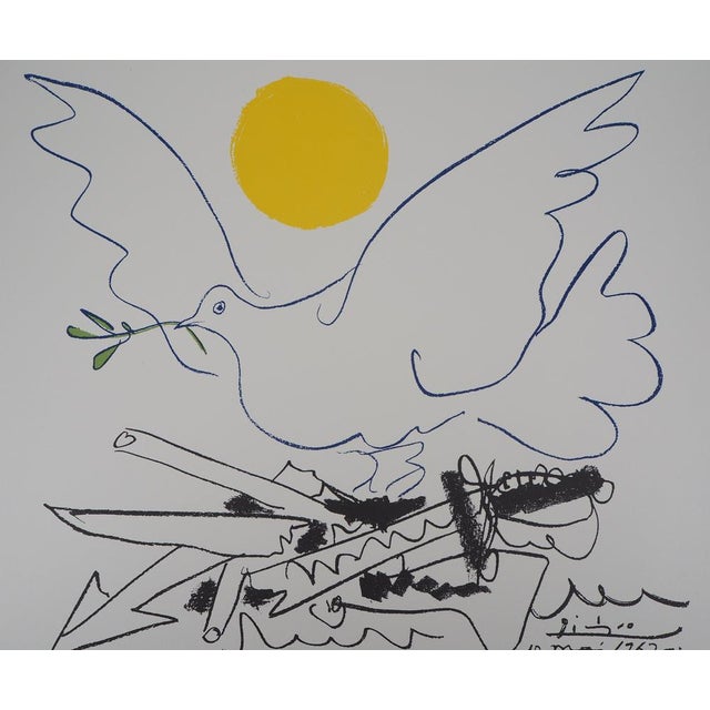 Pablo Picasso (1881-1973) (after) Dove of the Future Color lithograph after a drawing by the artist Signed in the plate On...