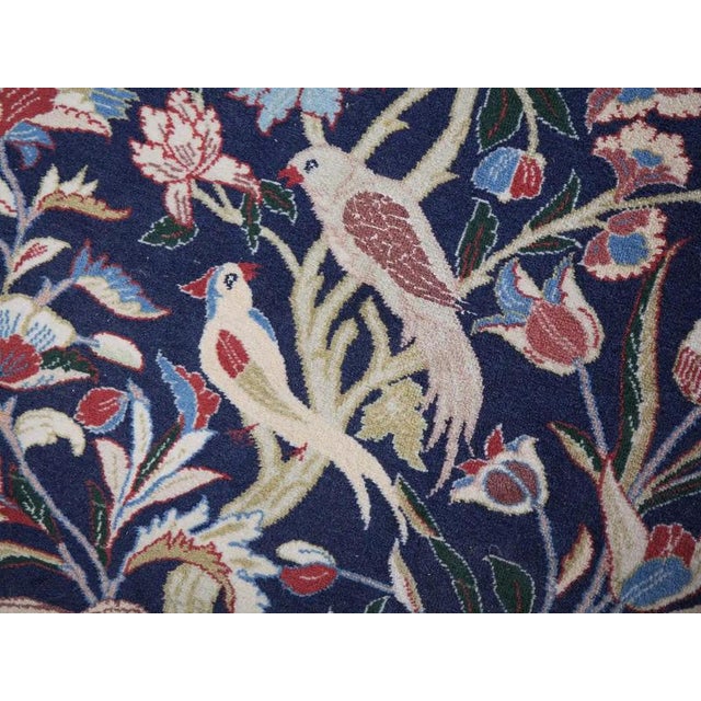 2000 - 2009 Middle Eastern Isfahan Silk Warp Rug For Sale - Image 5 of 10