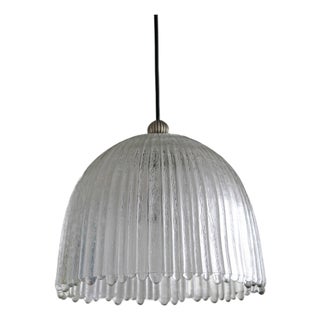 Mid-Century Modern Ice Glass Pendant Lamp from Peill & Putzler, 1970s For Sale