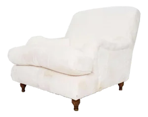 Vintage Lounge Chair in Faux- Fur, 1950s