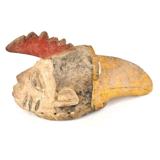 Early 20th Century Yoruba Gelede Mask with Bird Double Face Nigeria For Sale - Image 4 of 7