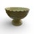 Vintage-Style Scalloped Celadon Pedestal Bowl – 11" Textured Ceramic Compote For Sale - Image 4 of 9