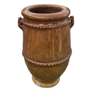 Moroccan Handcrafted Glazed Pottery Planter / Garden Urn For Sale