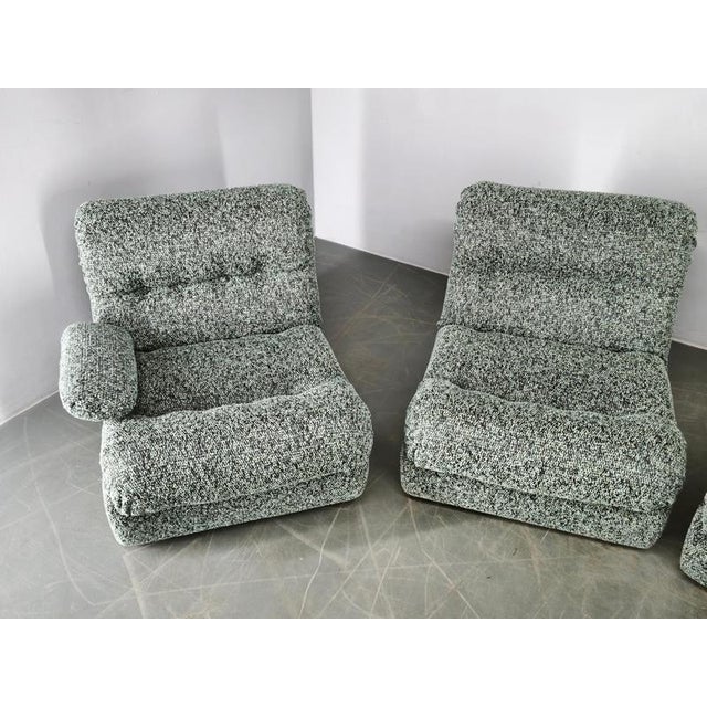 Black Space Age Modular Sofa, 1970s, Set of 4 For Sale - Image 8 of 17