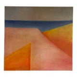 Large Vintage Contemporary Abstract Oil Painting For Sale