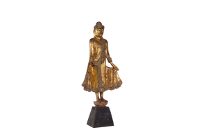 Burmese Artist, Mandalay Buddha Sculpture, 19th Century, Wood