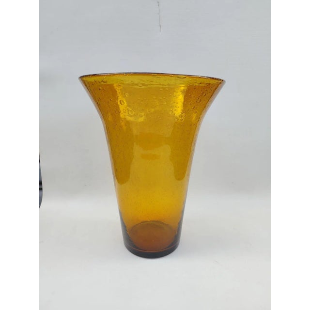 Vintage Bubble Glass Vase, 1970s For Sale - Image 9 of 9
