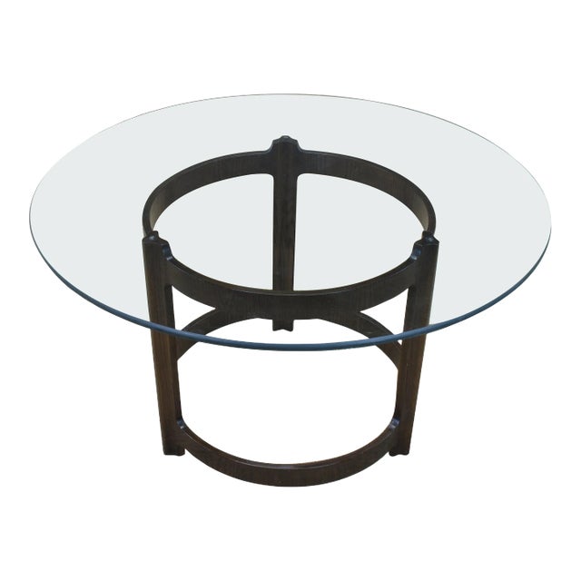 Bent Plywood and Ashwood Pedestal Coffee Table For Sale