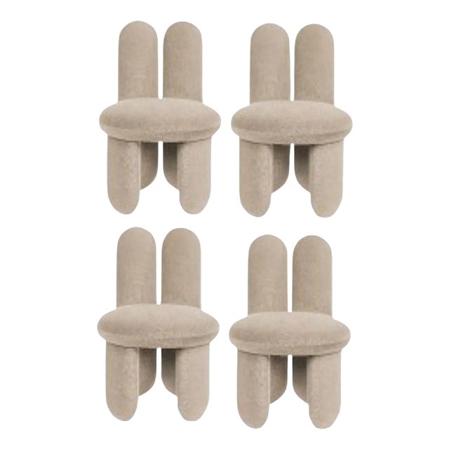 Gentle Glazy Chairs by Royal Stranger, Set of 4 For Sale