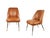 Vintage Campanula Chairs in Brown Leather and Brass by Carlo Pagani for Arflex, 1952, Set of 2 For Sale - Image 12 of 12