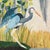Blue Heron by Natalie Erwin, Original Painting (48x48) For Sale